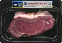 Great Range Fresh Bison Strip Steak-Great Range
