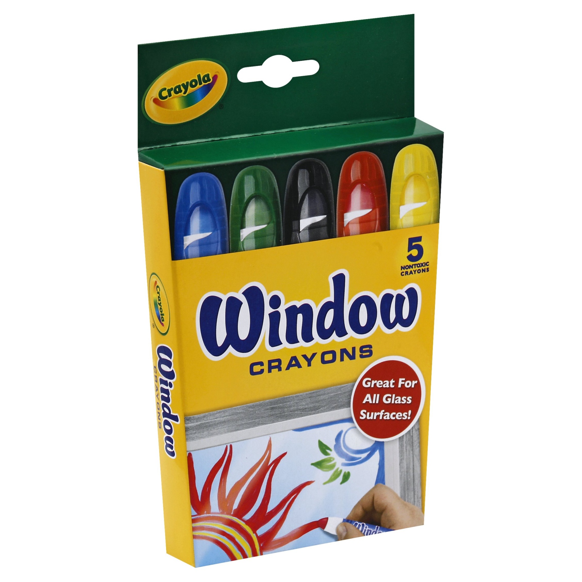 slide 1 of 3, Crayola Window Crayons, 5 ct