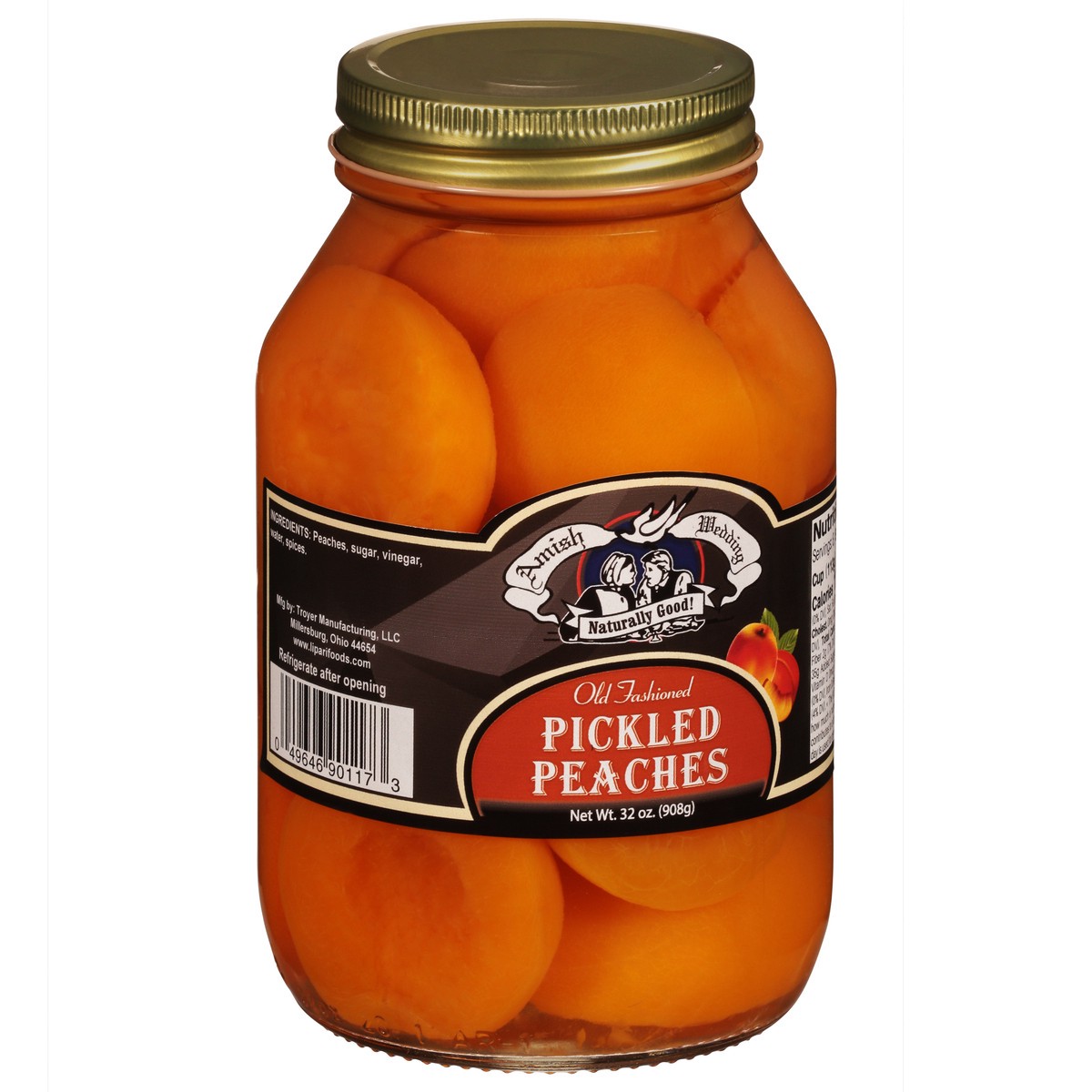 slide 2 of 9, Amish Wedding Pickled Peaches, 32 oz