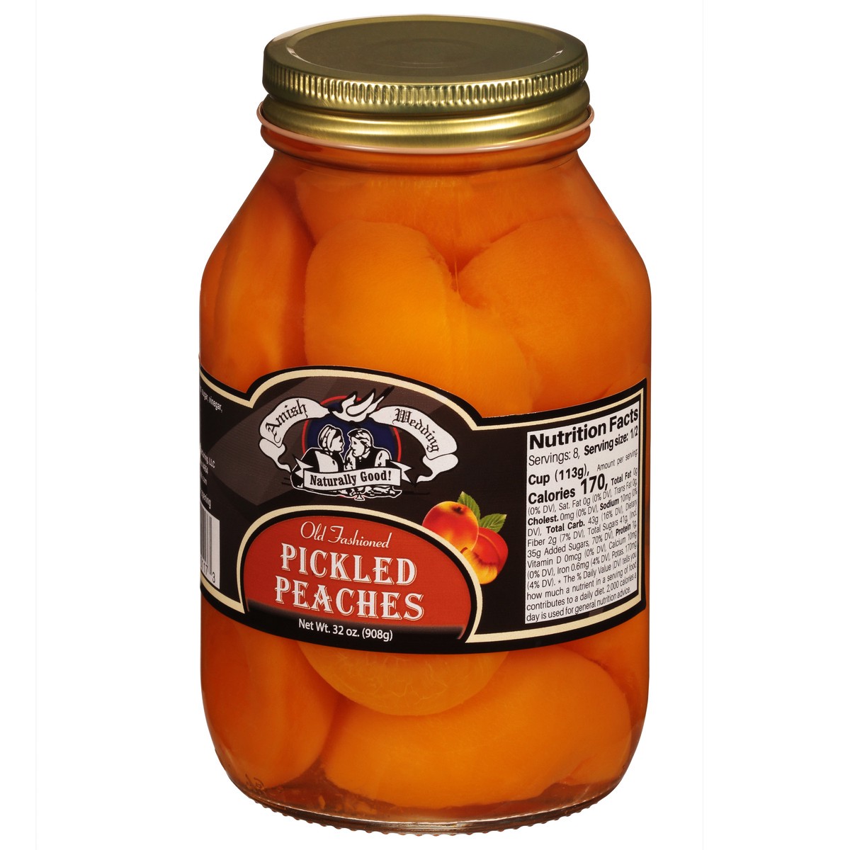 slide 3 of 9, Amish Wedding Pickled Peaches, 32 oz