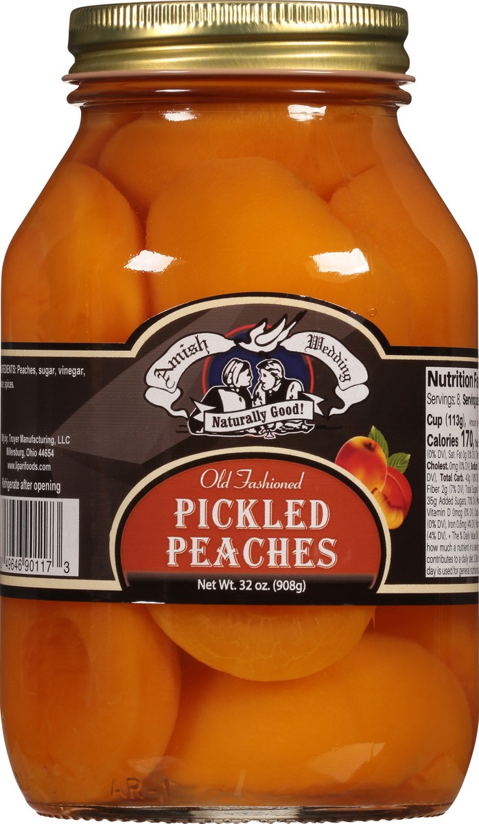 slide 6 of 9, Amish Wedding Pickled Peaches, 32 oz