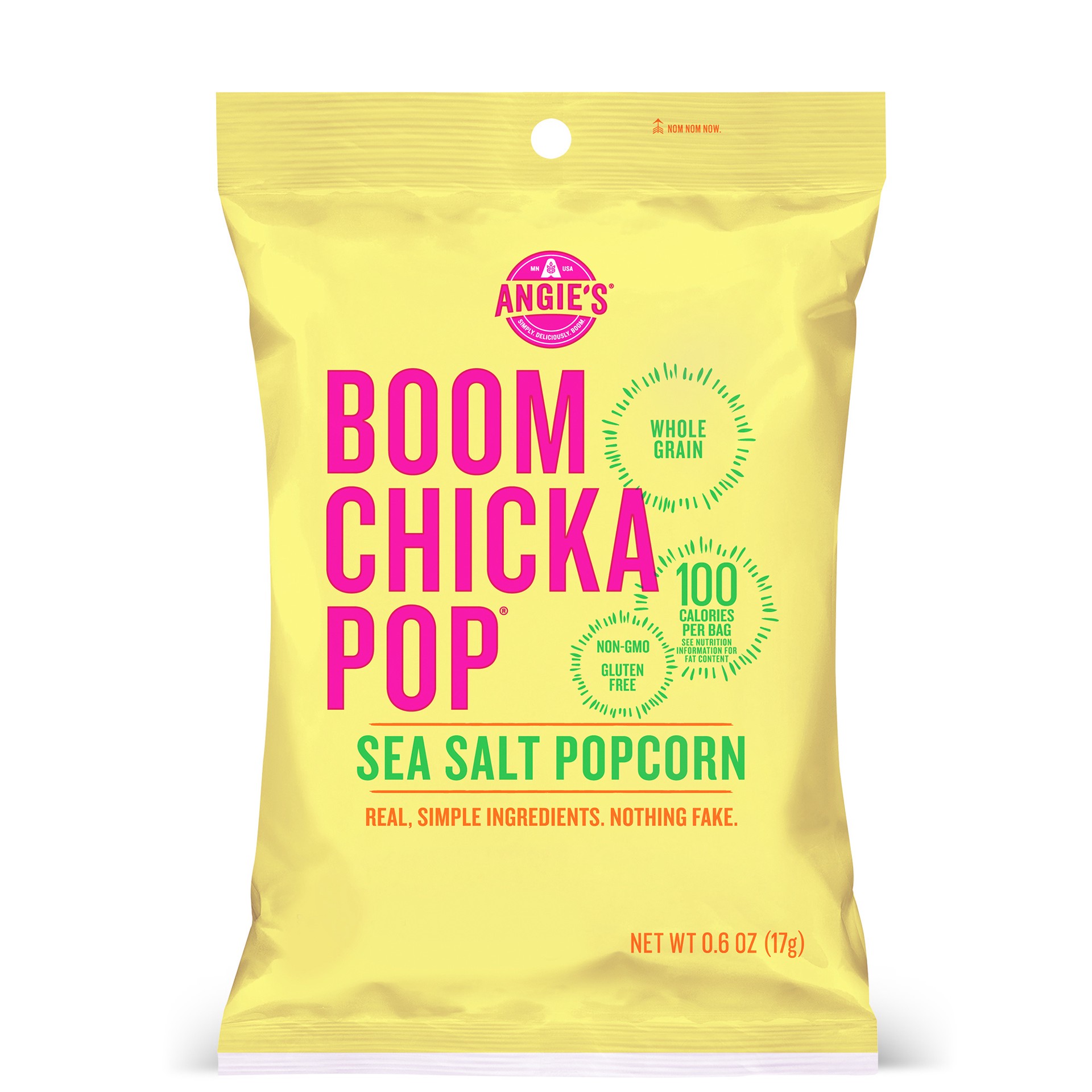 slide 1 of 5, BOOMCHICKAPOP Sea Salt Popcorn 0.6 oz, 0.6 oz