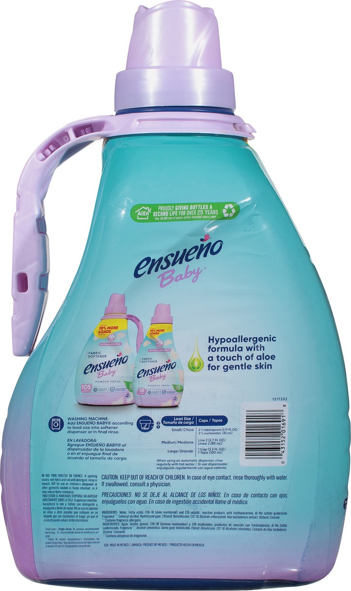 slide 7 of 12, Ensueno Baby Powder Fresh Fabric Softener 125 fl oz, 125 fl oz