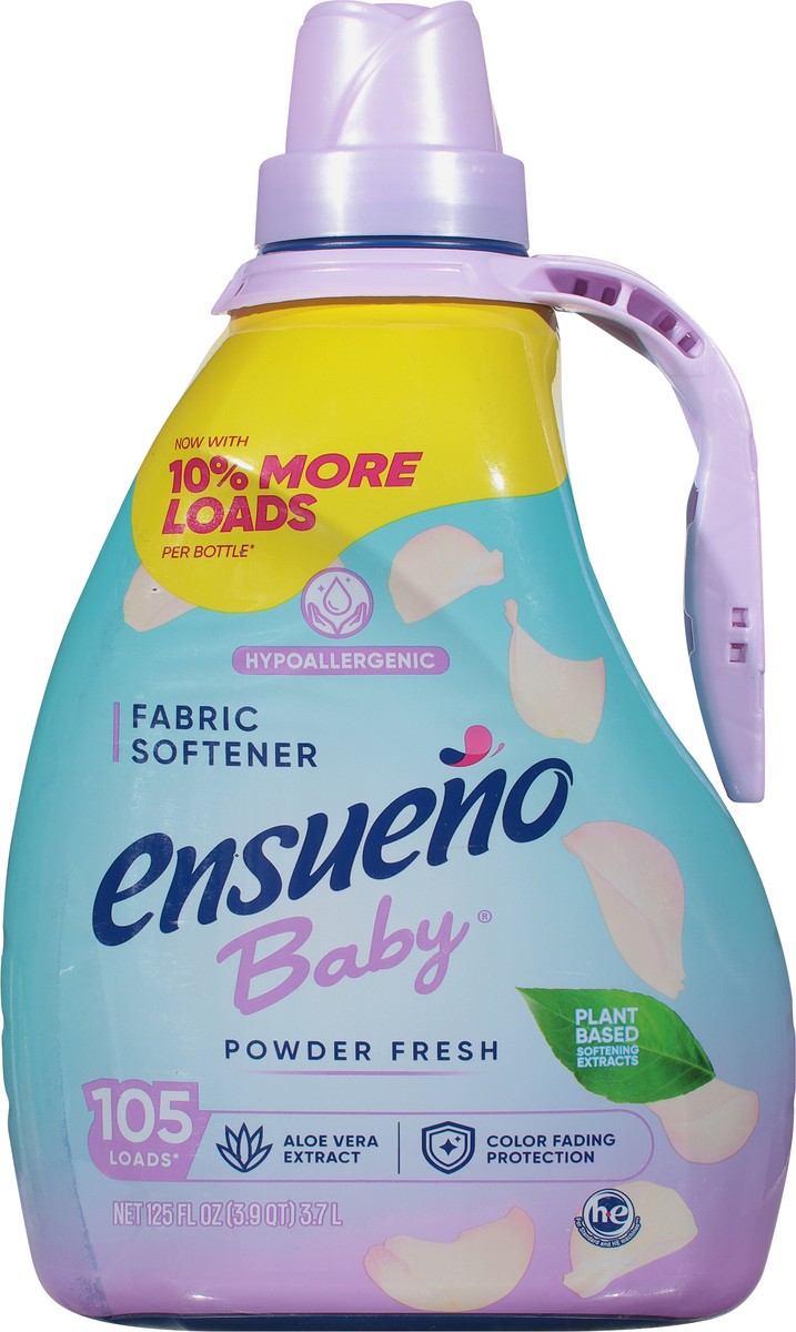 slide 9 of 12, Ensueno Baby Powder Fresh Fabric Softener 125 fl oz, 125 fl oz