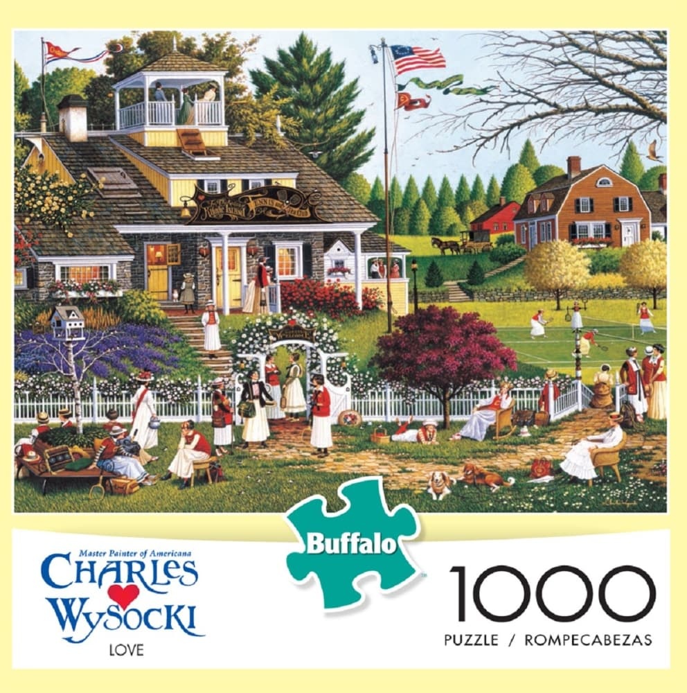 slide 1 of 1, Buffalo Games Charles Wysocki: Love Puzzle, 1000 ct