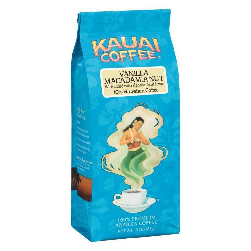 slide 2 of 5, Kauai Coffee Vanilla Macadamia Nut Ground Coffee 10 oz. Bag, 10 oz