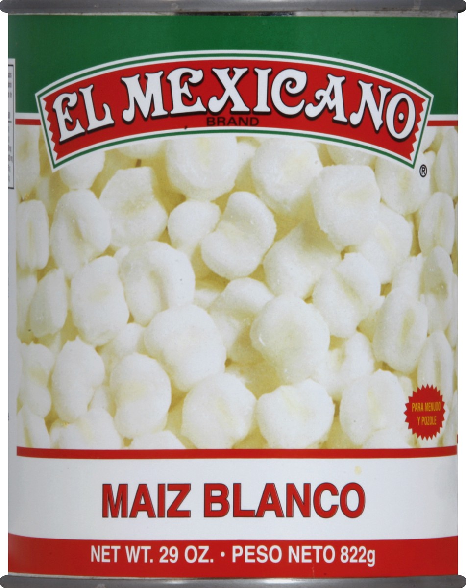 slide 1 of 3, El Mexicano Hominy 29 oz, 29 oz