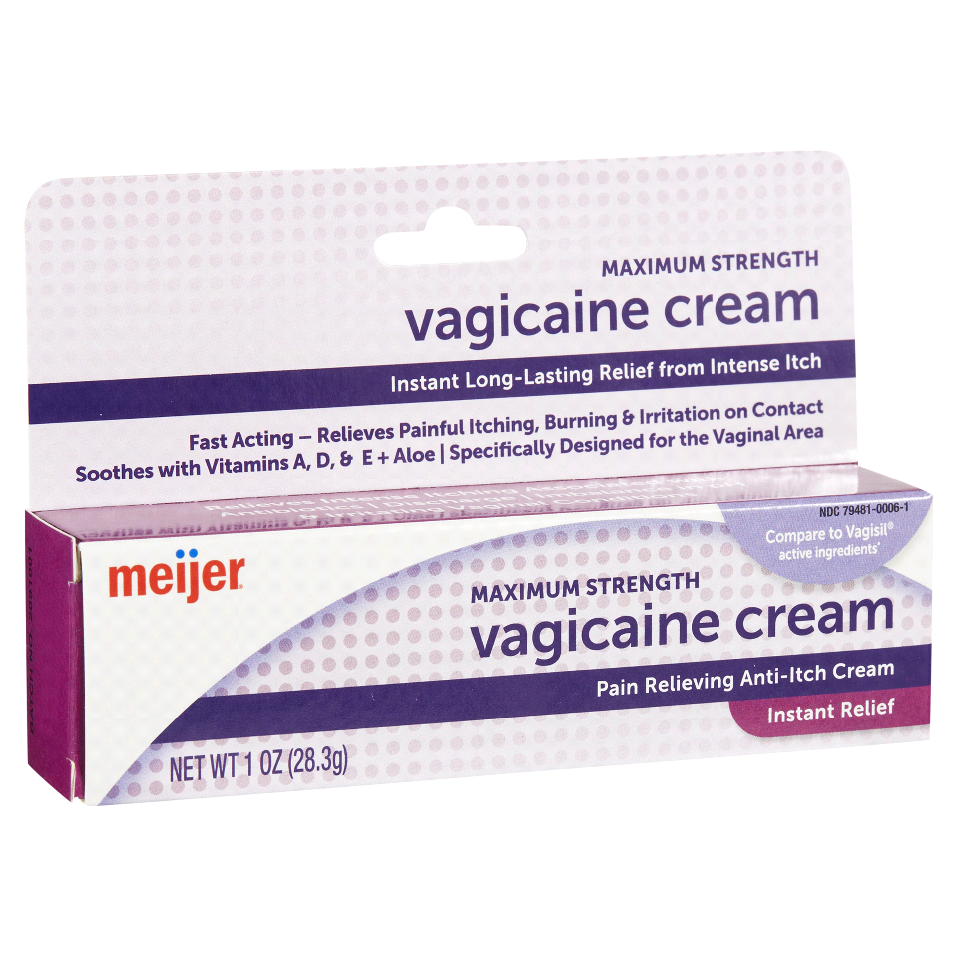 slide 9 of 29, Meijer Vagicaine Cream, 1 oz