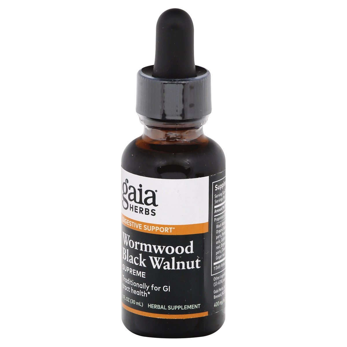 slide 3 of 9, Gaia Herbs Wormwood Black Walnut Herbal Supplement, 1 fl oz