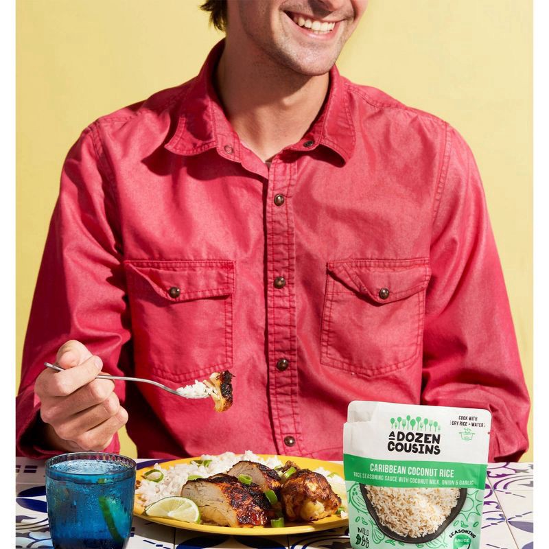 slide 2 of 3, A Dozen Cousins Caribbean Coconut Rice Seasoning Sauce- 4 oz, 4 oz