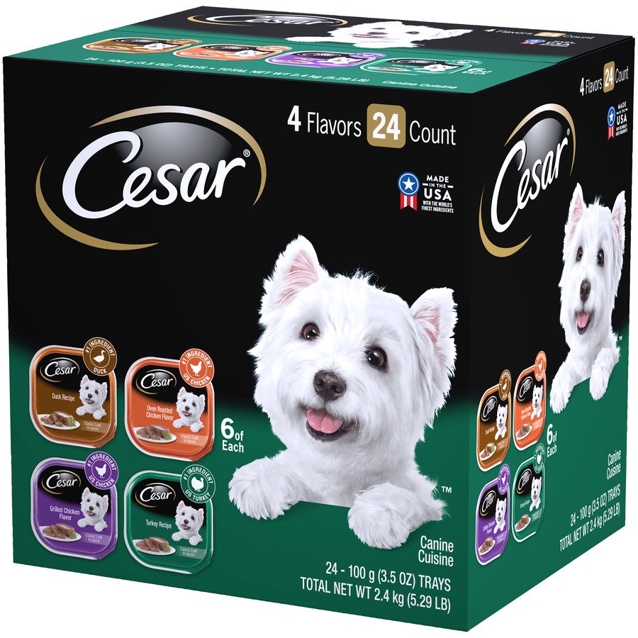 slide 9 of 9, Cesar Canine Cuisine Tray 24 - 3.5 oz ea, 3.5 oz
