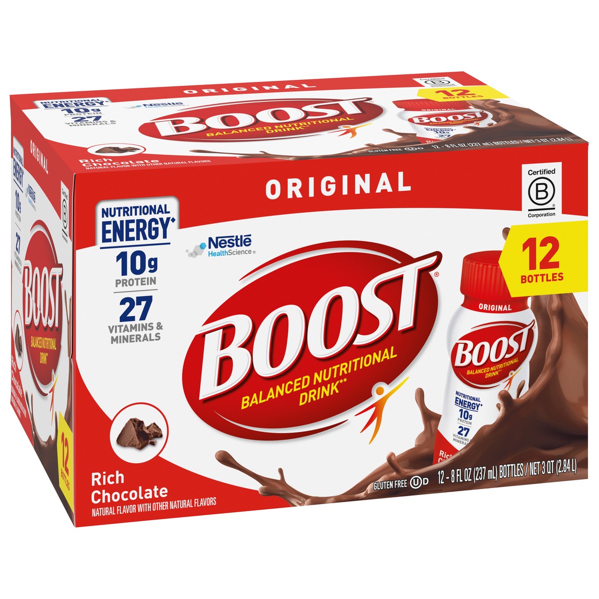 slide 6 of 9, Boost Original Complete Nutritional Drink - Rich Chocolate, 12 ct; 8 oz