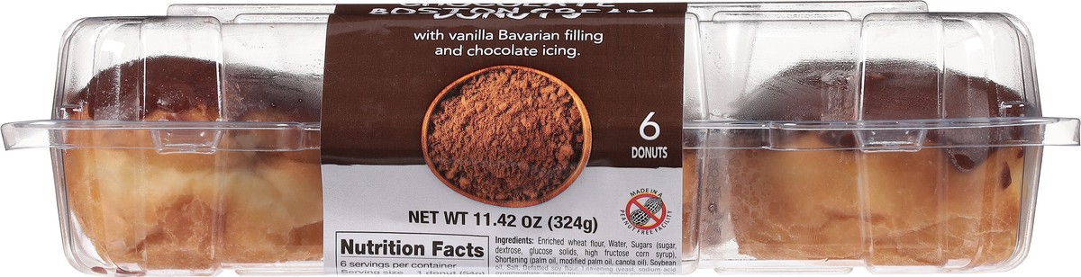 slide 6 of 13, Sabrina's Chocolate Boston Cream Donuts 6 ea, 6 ct