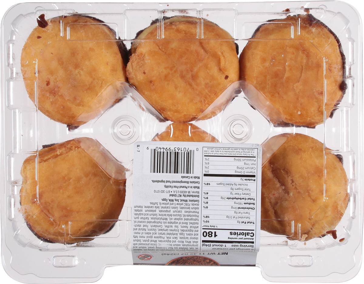 slide 5 of 13, Sabrina's Chocolate Boston Cream Donuts 6 ea, 6 ct