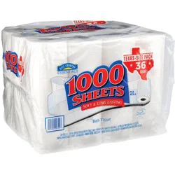Hill Country Essentials 1000 Sheets Soft Toilet Paper - Texas-Size Pack