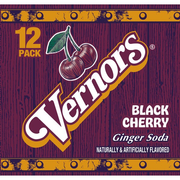 slide 20 of 25, Vernors Black Cherry Ginger Ale Soda - 12 ct; 12 fl oz, 12 ct; 12 fl oz