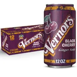 Vernors Black Cherry Ginger Ale Soda