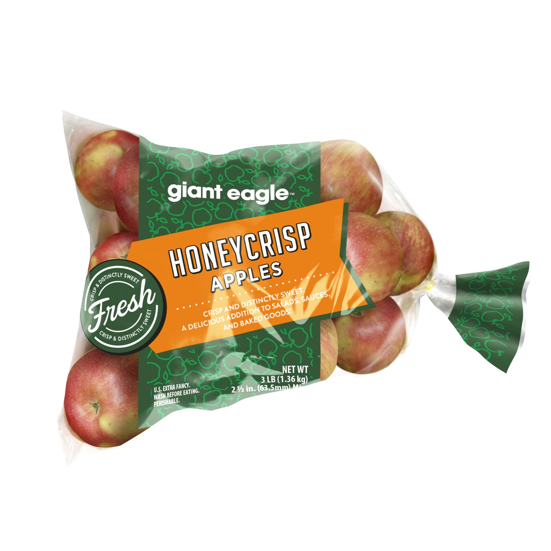 slide 1 of 1, Giant Eagle Honeycrisp Apples, 3 lb