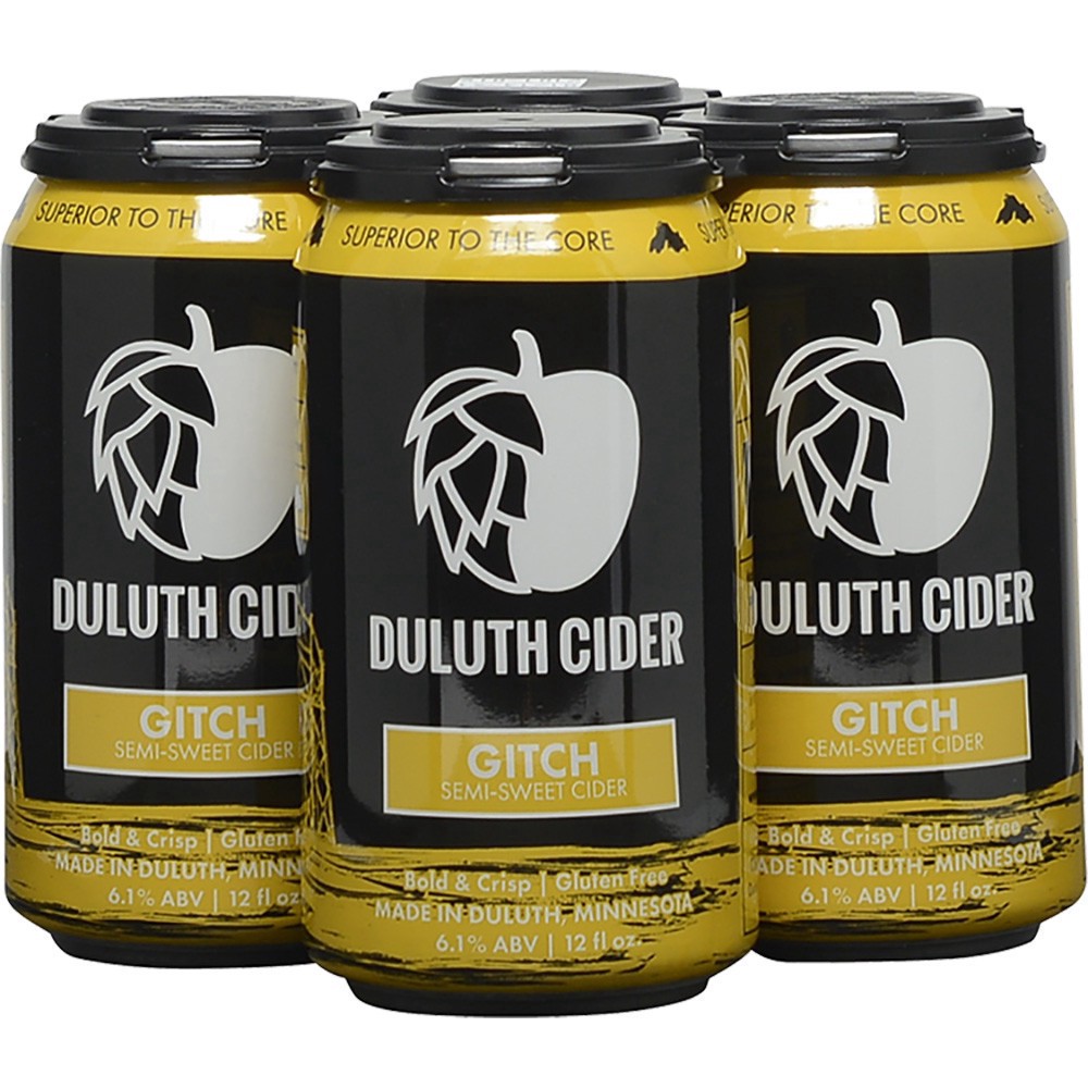 slide 1 of 1, Duluth Cider Hard Cider Gitch Semi Sweet 4Pk, 4 ct; 12 oz