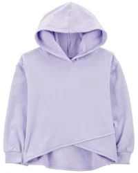 Oshkosh Kid Criss Cross Fleece Hoodie - Purple Lavender 14