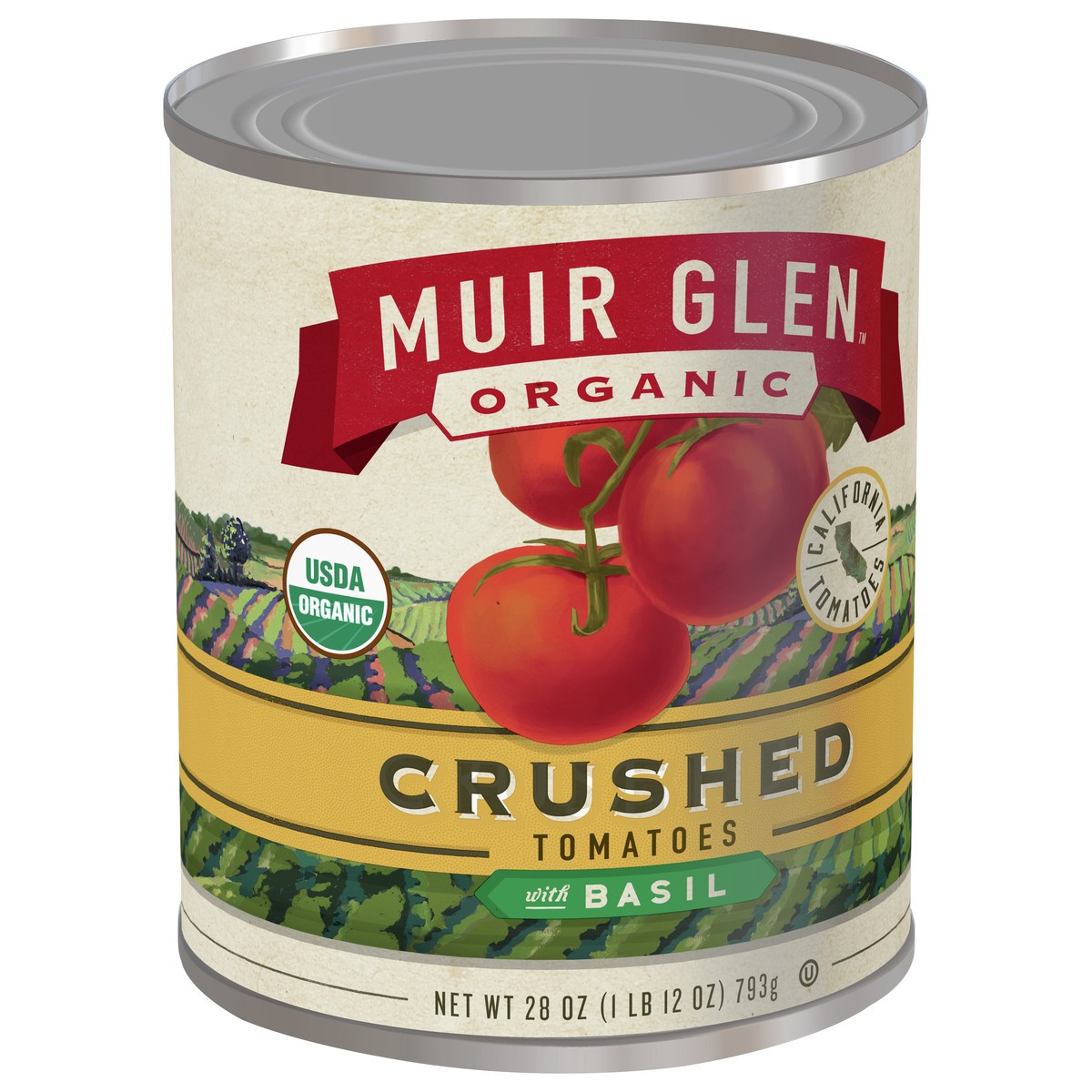 slide 5 of 9, Muir Glen Organic Crushed Tomatoes With Basil, 28 oz, 28 oz