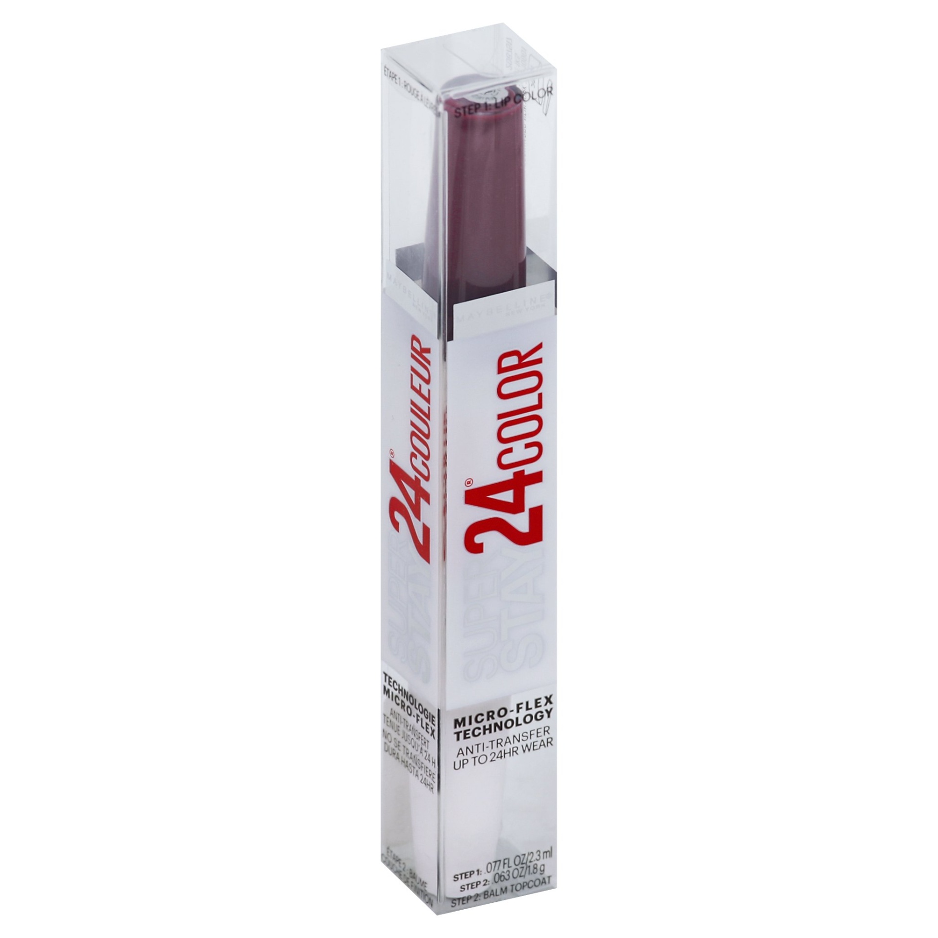 slide 1 of 4, Super Stay 24 Power On Lip Color 225 All Day Plum, 1 ct