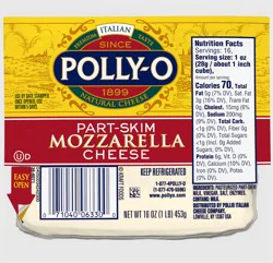 Polly-O Part-Skim Mozzarella Cheese 16 oz. Pack