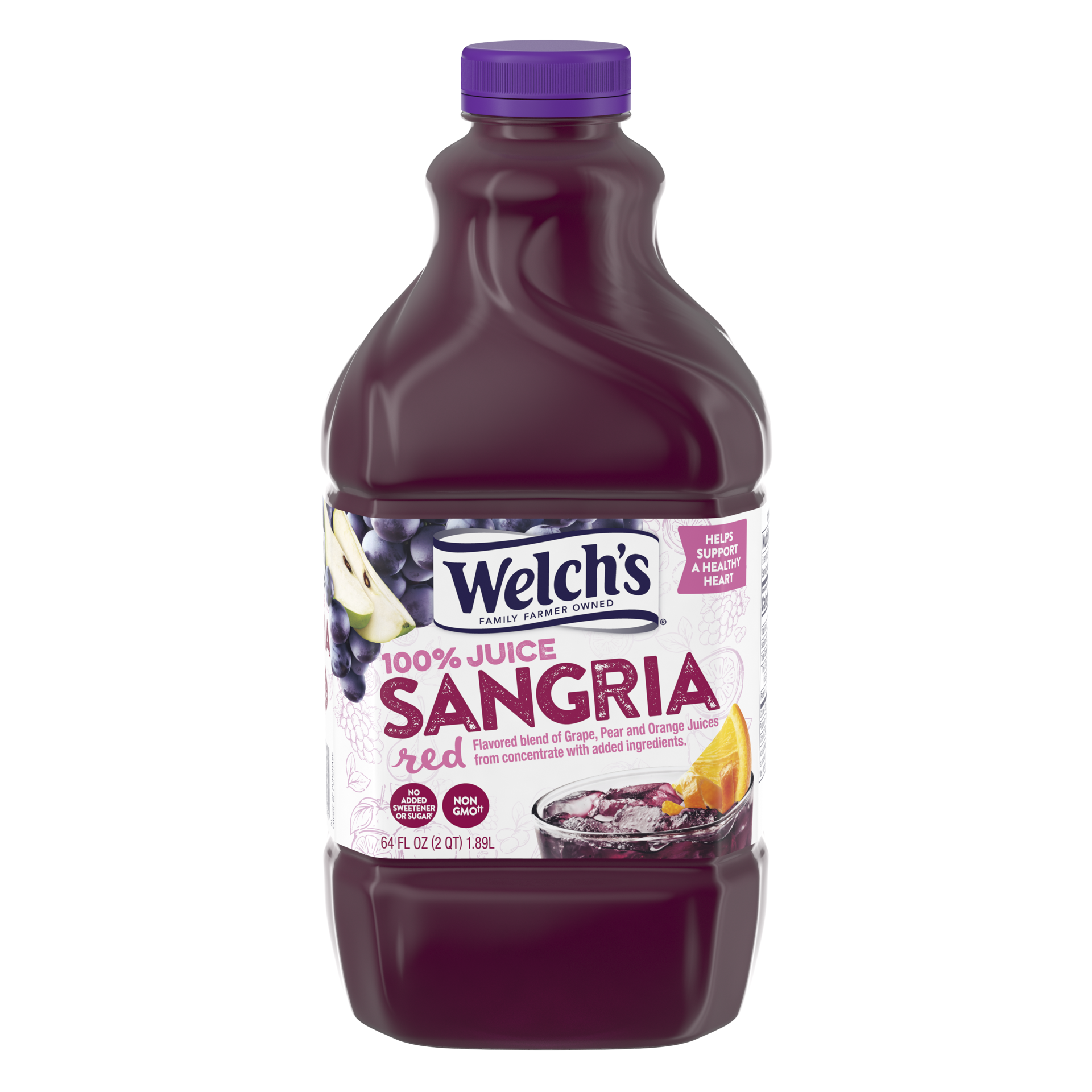 slide 1 of 4, Welch's 100% Juice, Red Grape Sangria- 64 fl oz, 64 fl oz