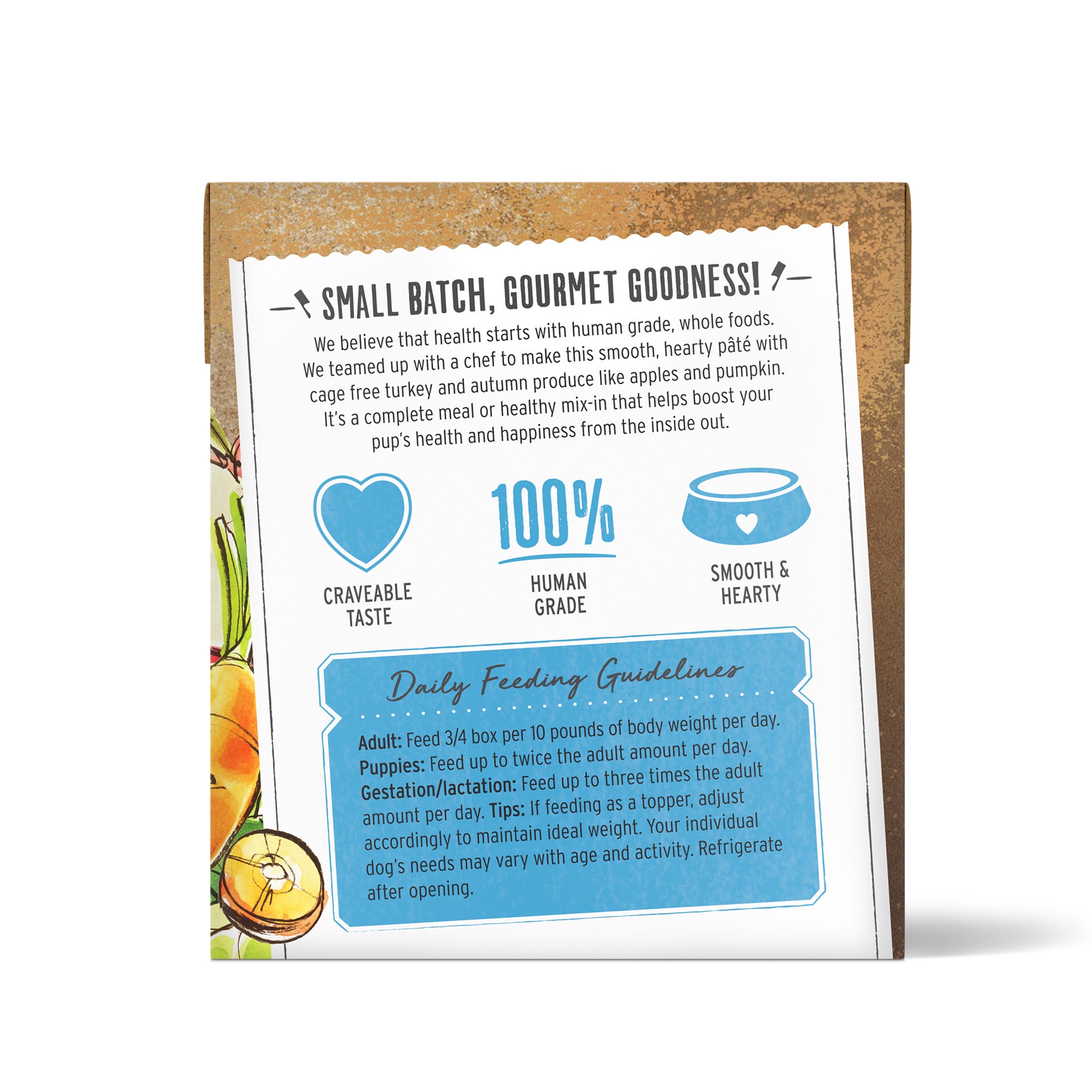 slide 3 of 8, The Honest Kitchen Butcher Block Pâté Butcher Block Pâté: Turkey & Autumn Veggies Wet Dog Food, 10.5 oz x1, 10.5 oz