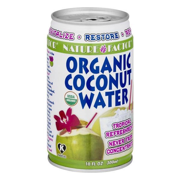 slide 1 of 1, Nature Factor Organic Young Coconut Water, 10.1 oz