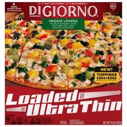DiGiorno Loaded Ultra Thin Crust Veggie Lovers Pizza (Frozen)
