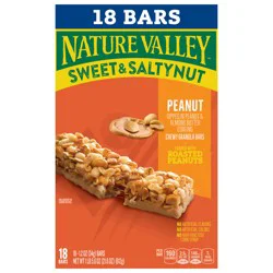 Nature Valley Granola Bars, Sweet and Salty Nut, Peanut, 18 Bars, 21.6 OZ