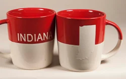 Indiana Mug 2-Tone Red and White