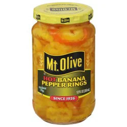 Mt. Olive Hot Banana Pepper Rings 12 fl oz