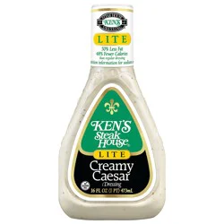 Ken's Steak House Lite Creamy Caesar Salad Dressing 16 fl oz