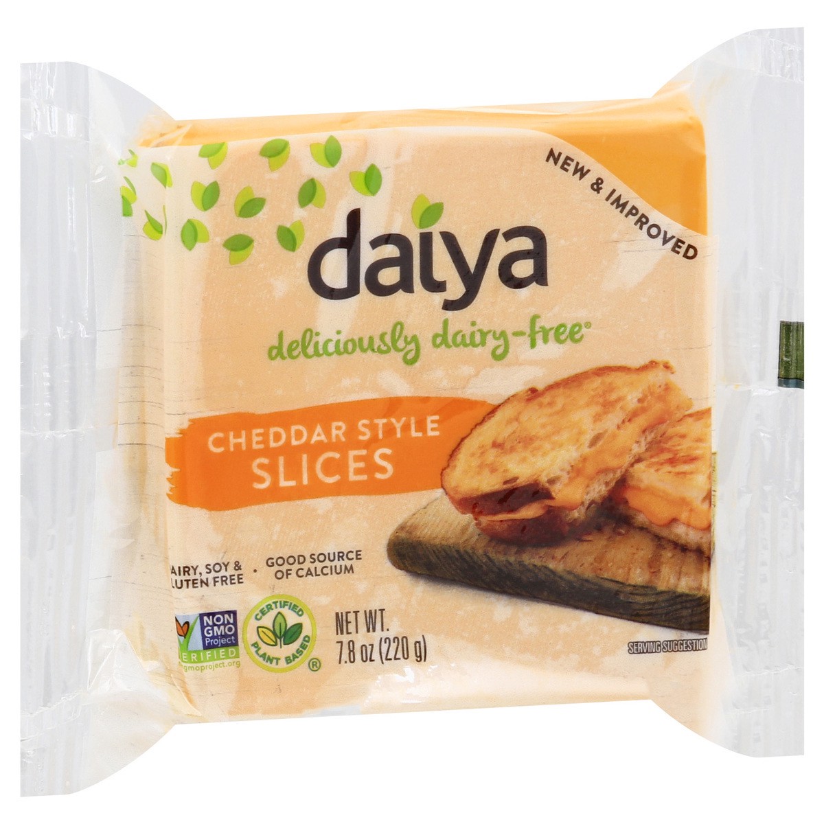 slide 3 of 9, Daiya Dairy Free Cheddar Cheese Slices - 7.8 oz, 7.8 oz