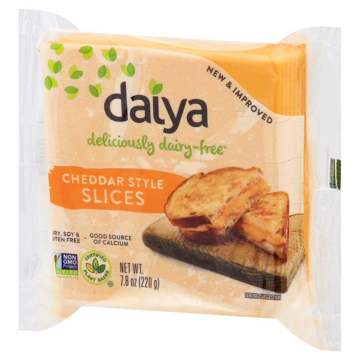slide 7 of 9, Daiya Dairy Free Cheddar Cheese Slices - 7.8 oz, 7.8 oz