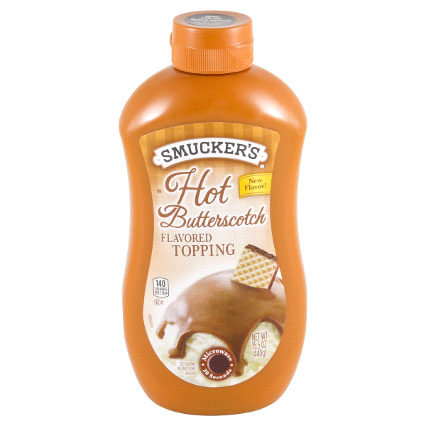 slide 1 of 1, Smucker's Hot Butterscotch Flavored Topping, 15.5 oz