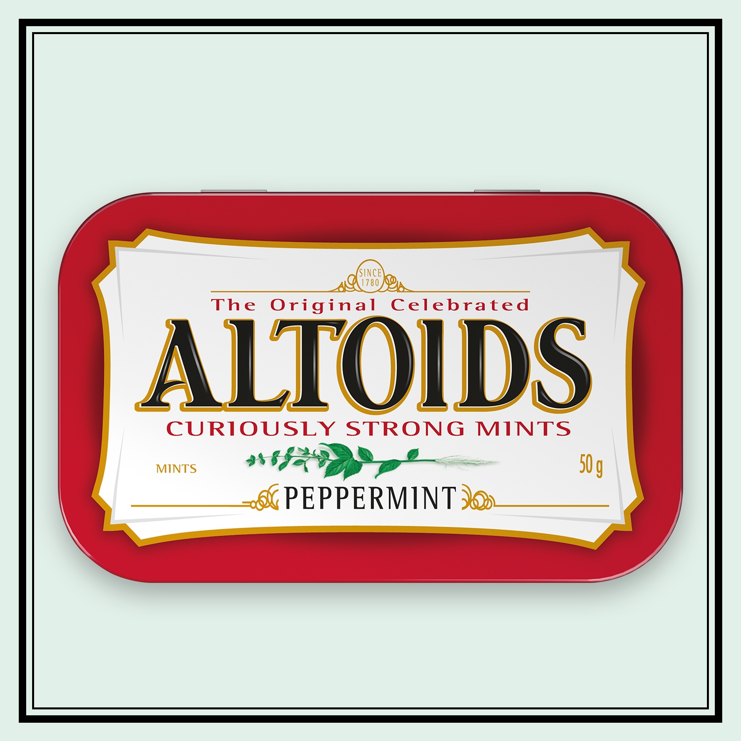 slide 2 of 7, ALTOIDS Classic Peppermint Breath Mints Hard Candy Tin, 1.76 oz