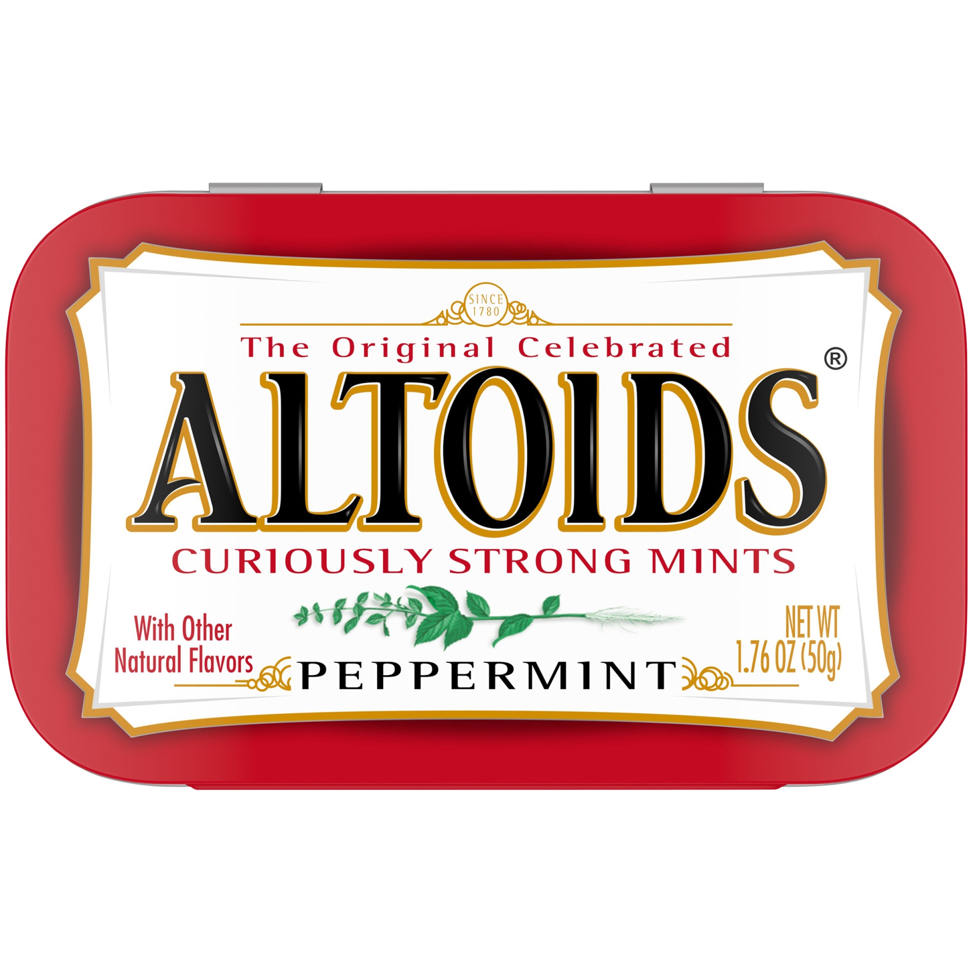 slide 1 of 7, ALTOIDS Classic Peppermint Breath Mints Hard Candy Tin, 1.76 oz
