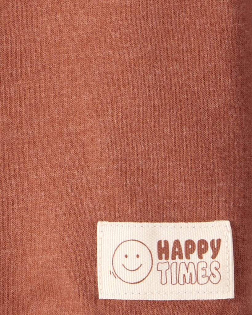 slide 3 of 3, Carter's Carters Baby Boy 2-Piece Hooded Tee & Pant Set - Rust Brown 18M, 2 pc