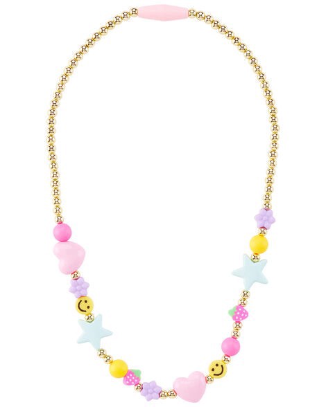 slide 1 of 1, Carter's Carters Beaded Necklace Pink OSZ, 1 ct
