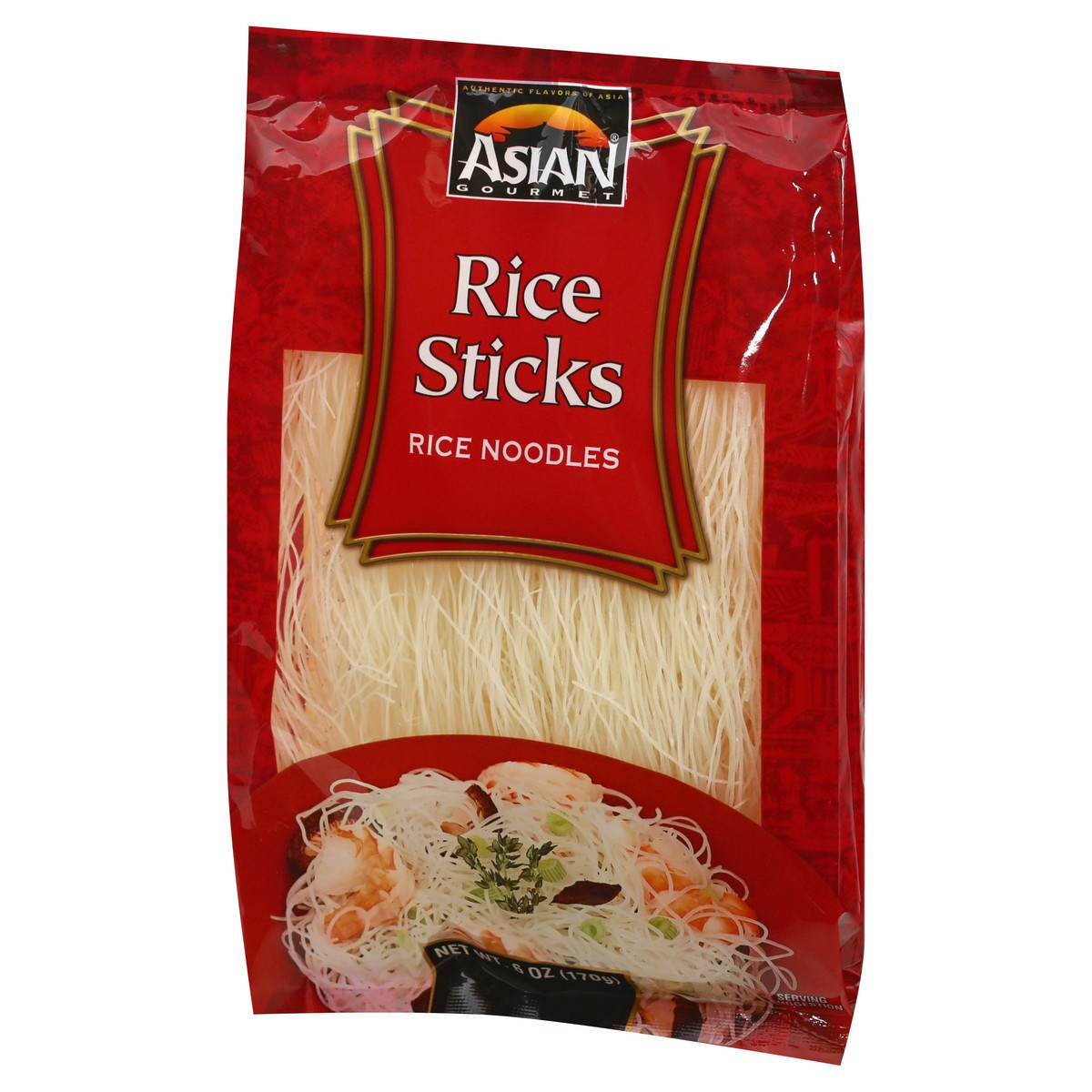 slide 3 of 11, Asian Gourmet Rice Noodles, Rice Sticks, 6 oz