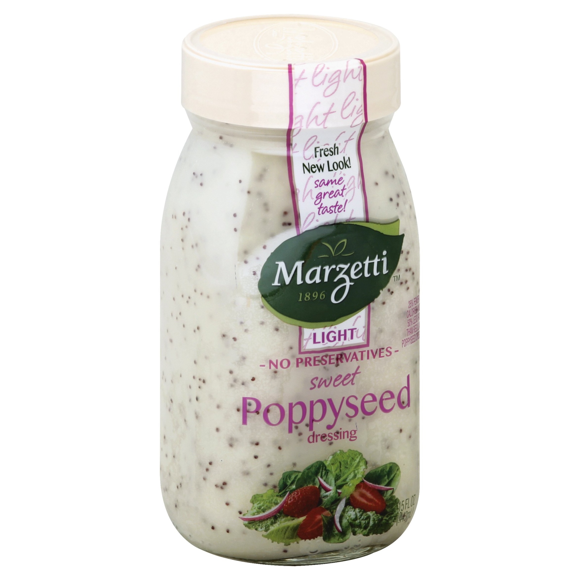 slide 1 of 6, Marzetti Light Dressing, Light Poppyseed, 15 oz