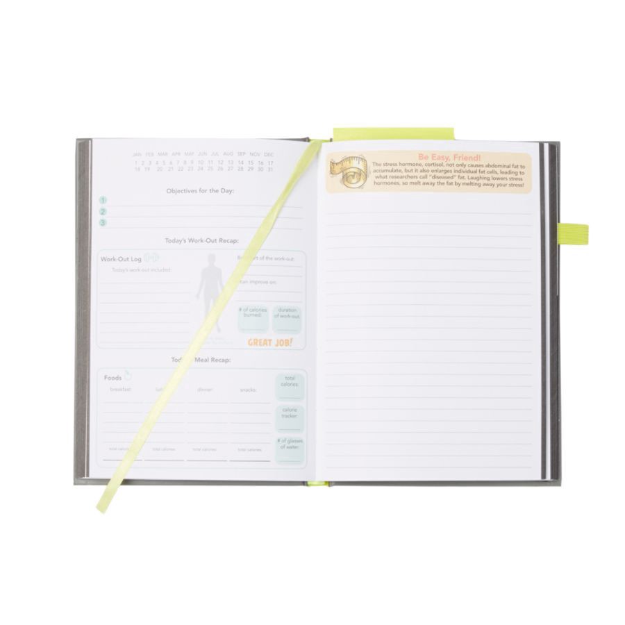 slide 3 of 3, C.R. Gibson Guided Fitness Journal, 160 ct; 8 1/2 in x 6 in