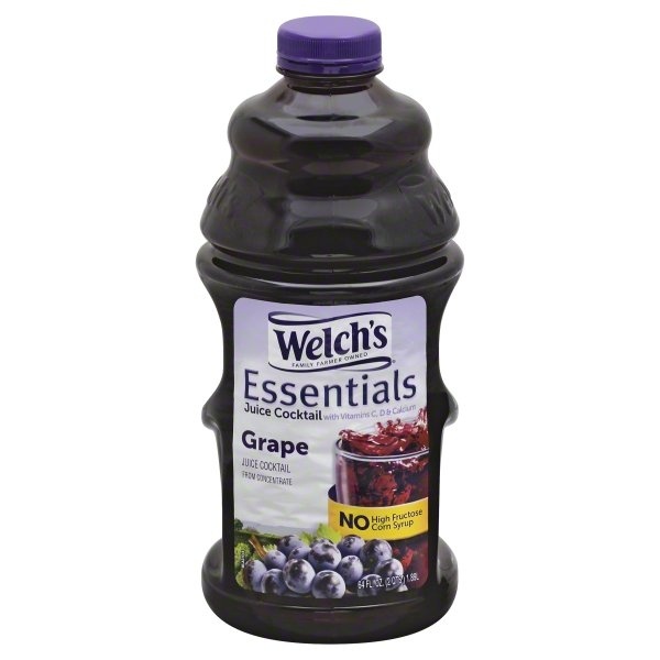 slide 1 of 1, Welch's Essential Concord Grape Juice Cocktail, 64 fl oz