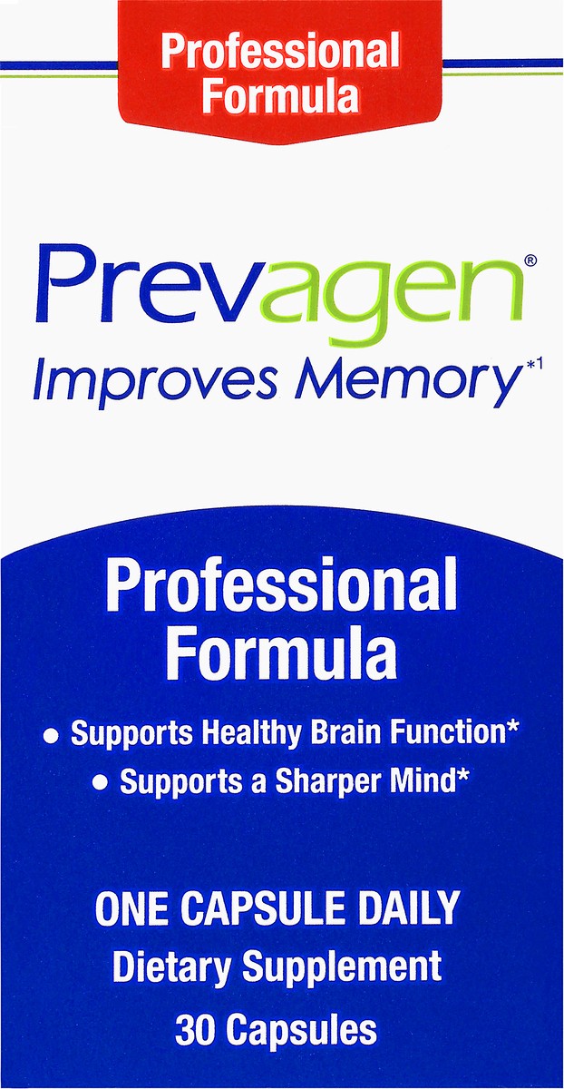 slide 2 of 13, Prevagen Capsules Professional Formula Improves Memory 30 ea, 30 ct