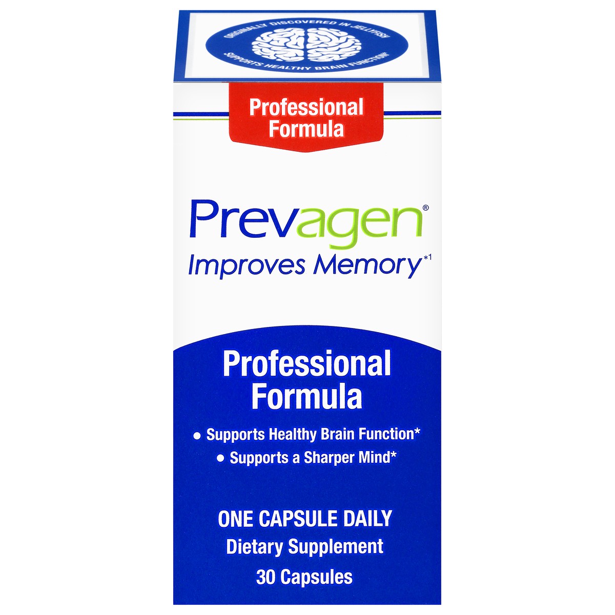 slide 1 of 13, Prevagen Capsules Professional Formula Improves Memory 30 ea, 30 ct