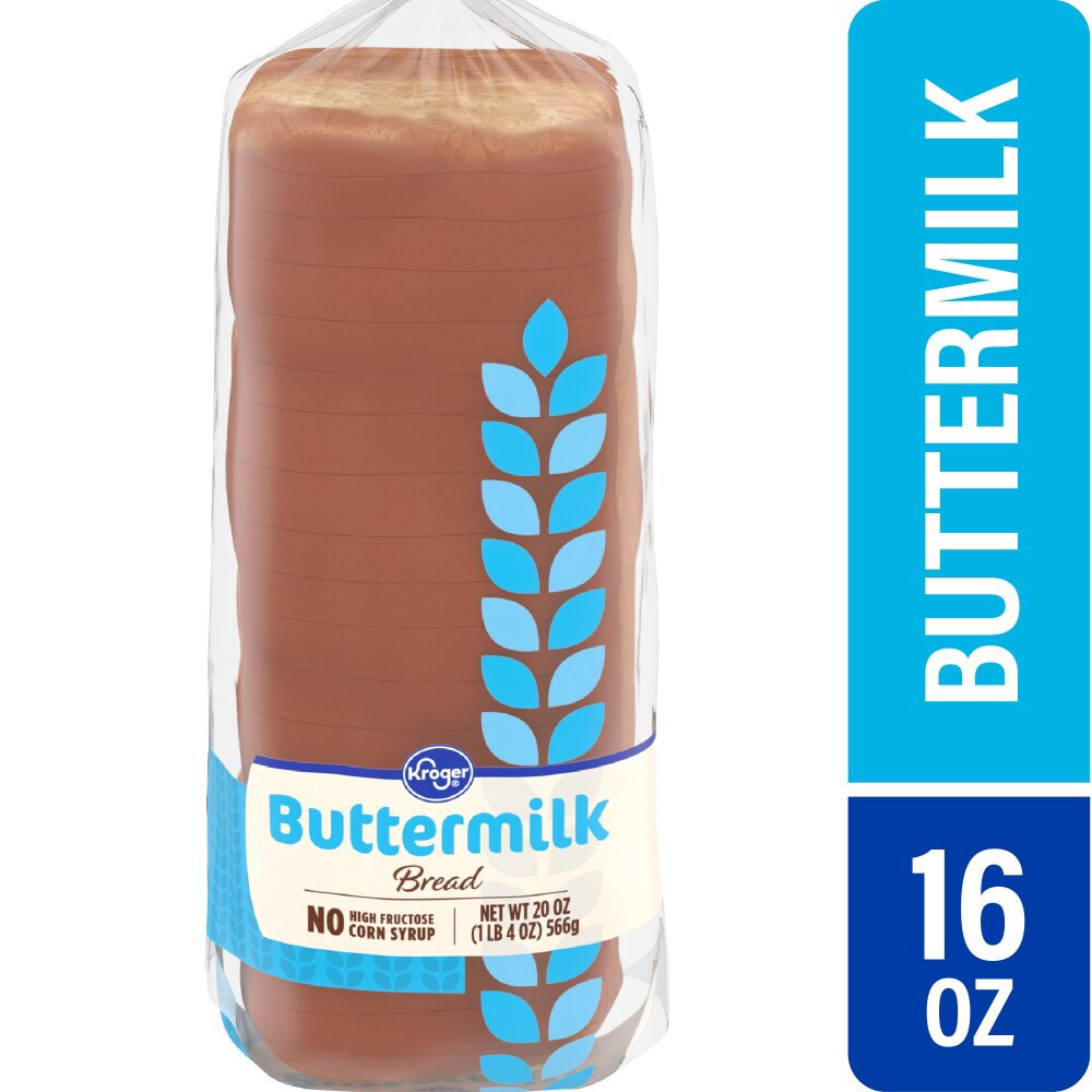 slide 1 of 4, Kroger Butter Milk Bread, 20 oz