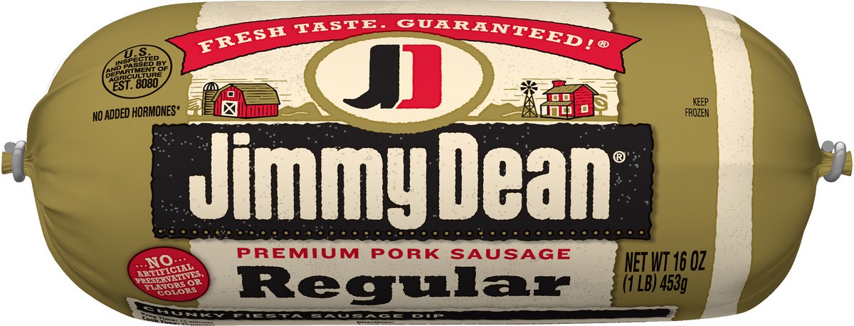 slide 4 of 4, Jimmy Dean Premium Pork Regular Breakfast Sausage Roll, 16 oz, 453.59 g